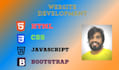 design and fix HTML CSS bootstrap and javascript web pages