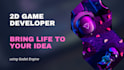 develop a 2d godot game, platformer, rpg, arcade or casual mobile game