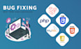 fix php laravel html css and javascript issues