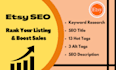 write etsy SEO title and tags to improve ranking