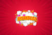design comic logo, comic text, pop art, hashtag and slogans