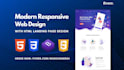 design website with HTML, CSS and bootstrap