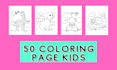 send you 50 printable colouring pages for your amazon KDP