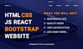 develop a responsive custom website using HTML CSS tailwind