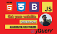 be your front end web developer using html css javascript bootstrap