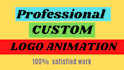 create a professional custom animated logo for you