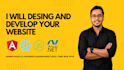 do website design and development in javascript frameworks