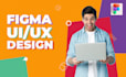 create figma design, figma app, figma prototype also saas landing page design