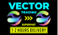 do vector tracing, redraw, and vectorize any logo or image