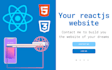 build a website using reactjs, html, css