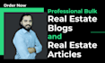 write bulk real estate blogs and real estate articles
