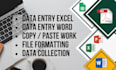 do operating data entry