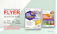 design education flyer bifold, trifold
