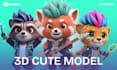 design 3d modeling character, 3d animal, 3d game, cartoon modeling for mascot or