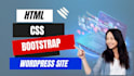 design a responsive HTML CSS bootstrap webpage