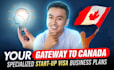 draft a tailored canada start up visa business plan
