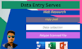 do data entry and web research job
