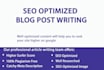 write SEO blog post and articles for your website