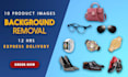 do a professional and fast background removal and cutouts