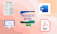 do the fastest typing job and retype scanned documents