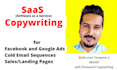be copywriter for your saas business ads and sales pages