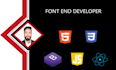 be your next level font end designer with html, css, bootstrap and js