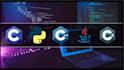 code your c language, cpp, python and java programming tasks projects