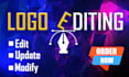 update, modify or edit your logo creatively