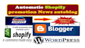 create an automatic shopify promotion news autoblog