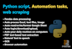 develop custom python scripts for automation and web scraping