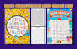 design mazes sudoku puzzles word search book cover with interior