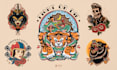 create custom traditional tattoo style design