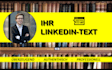 write your professional german linkedin text