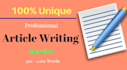 write SEO optimized articles at an affordable price