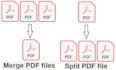 merge and split pdf file document in 1hour