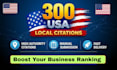 do high authority USA local citations with nap consistency