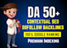 create 500 high quality contextual SEO dofollow backlinks