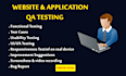qa testing and test of your websites and mobile applications