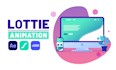 create svg to lottie animation json or HTML