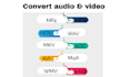 do video or audio file format conversion