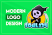 create modern minimalist logo design