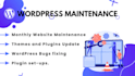 do wordpress website update and maintenance monthly