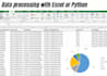 do data cleaning and graph generation with excel or python