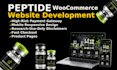 build woocommerce peptide research website or peptide ecommerce website design