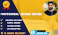 write tech CV and edit CV design for professional linkedin