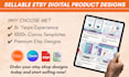 etsy shop banner logo and listing mockups for branding
