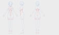 draw a reference design sheet for your character