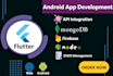 develop an android mobile app using flutter
