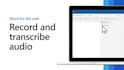 transcribe anything from audio form to text form