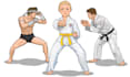 create a unique martial arts cartoon character or mascot